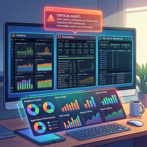 Computer Setup with Grafana, Prometheus, SQL Server Monitoring