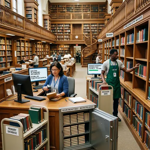 Database Backup & Recovery Process Illustrated | Library Metaphor