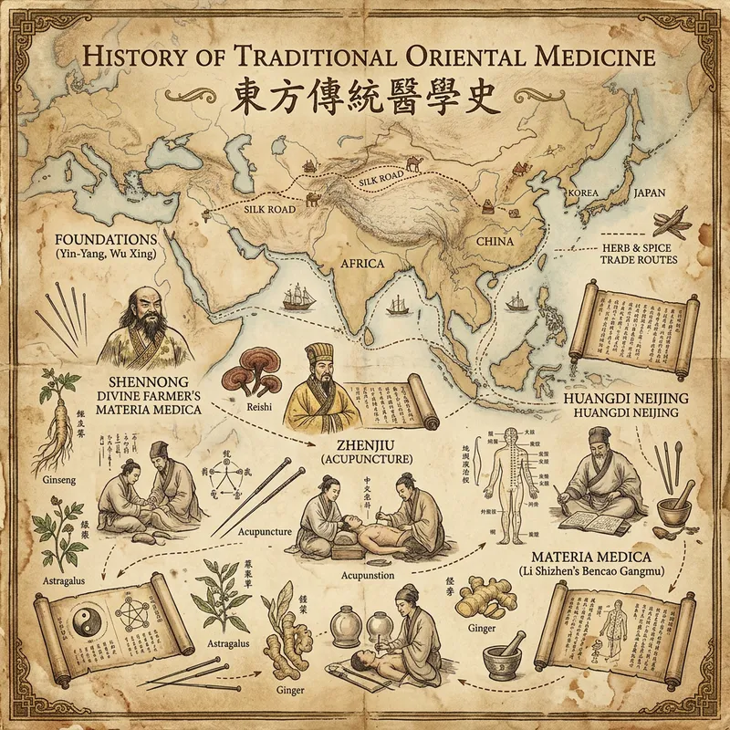 Vintage Aesthetic of Traditional Oriental Medicine History Vintage Aesthetic of Traditional Oriental Medicine History