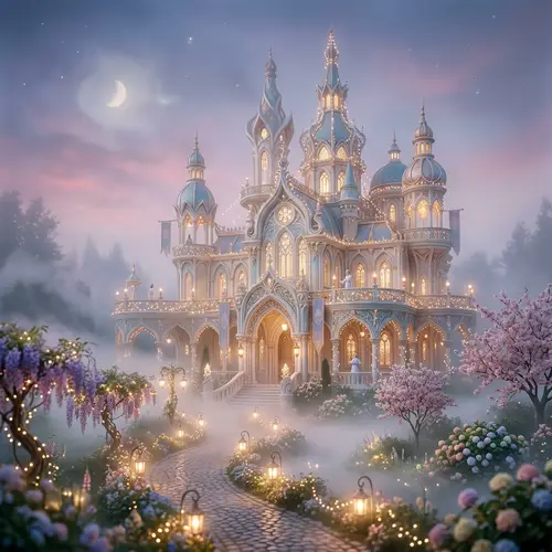 Ethereal Secretariat Building with Whimsical Charm