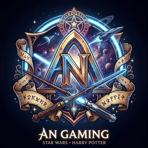 Star Wars & Harry Potter Inspired Twitch Logo Design - AN Letters