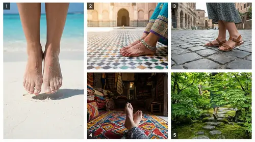 Global Women's Feet Photography: Travel Shots