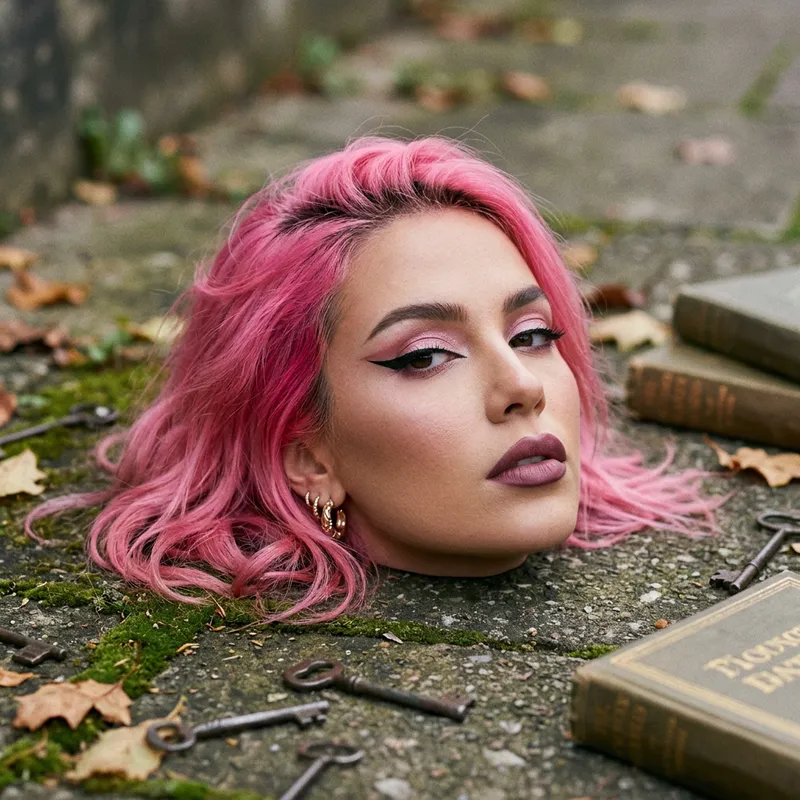 Nicki Minaj Inspired Surreal Art - Pink Hair & Makeup
