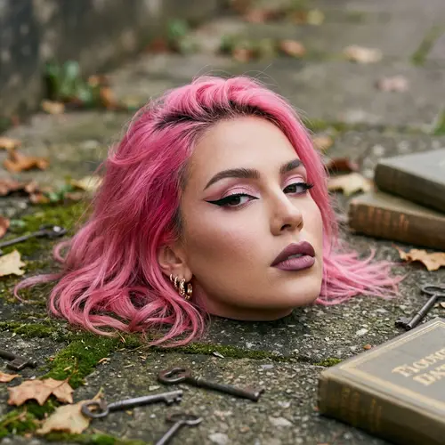 Nicki Minaj Inspired Surreal Art - Pink Hair & Makeup