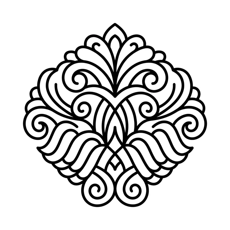 Wave of Happiness: Abstract Black & White Geometric Art