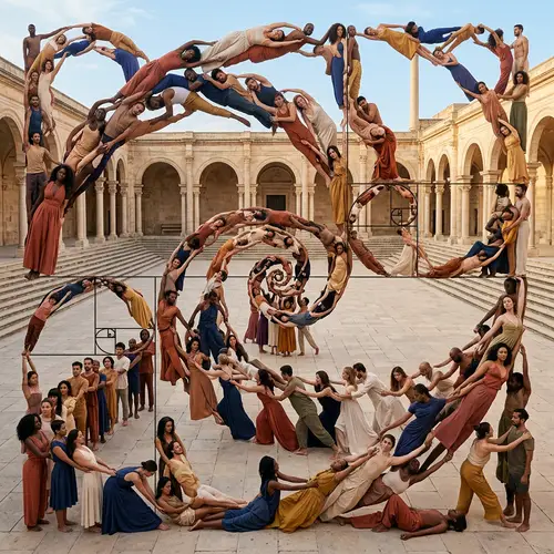 Geometric Human Curves: Golden Ratio Design with Diversity