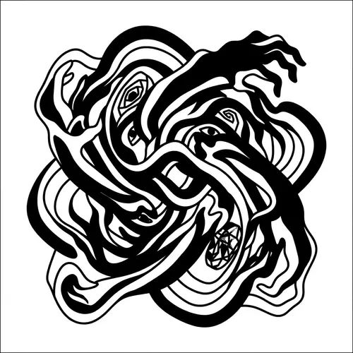 Minimalistic Black & White Geometric Shape for Envy & Greed