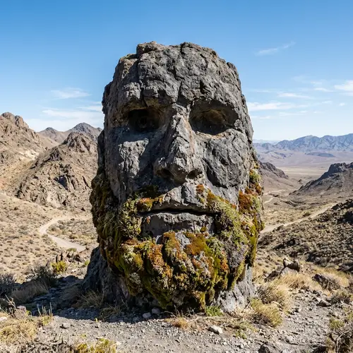 Unique Rocky Formation Resembling Human Face | Natural Stone Art