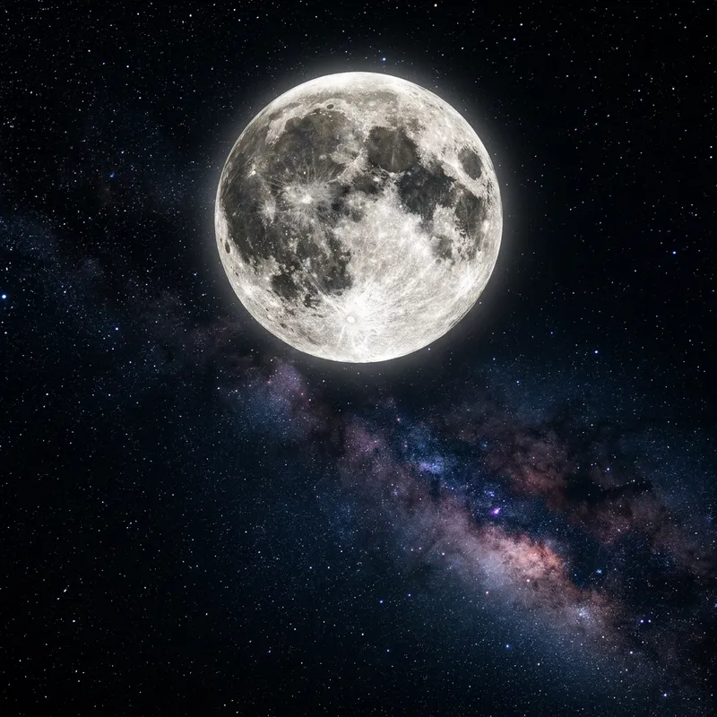 Luna: A Stunning Moonlit Sky View