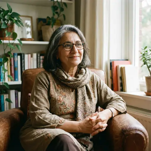 Middle-Eastern Woman in 50's: Aura of Wisdom and Experience