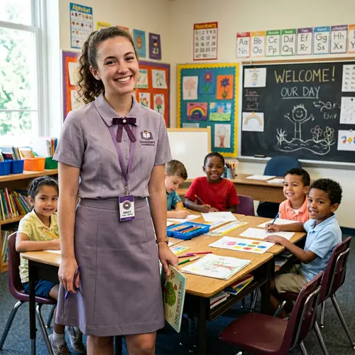 Purple Ash Teacher Internship Uniform for Women