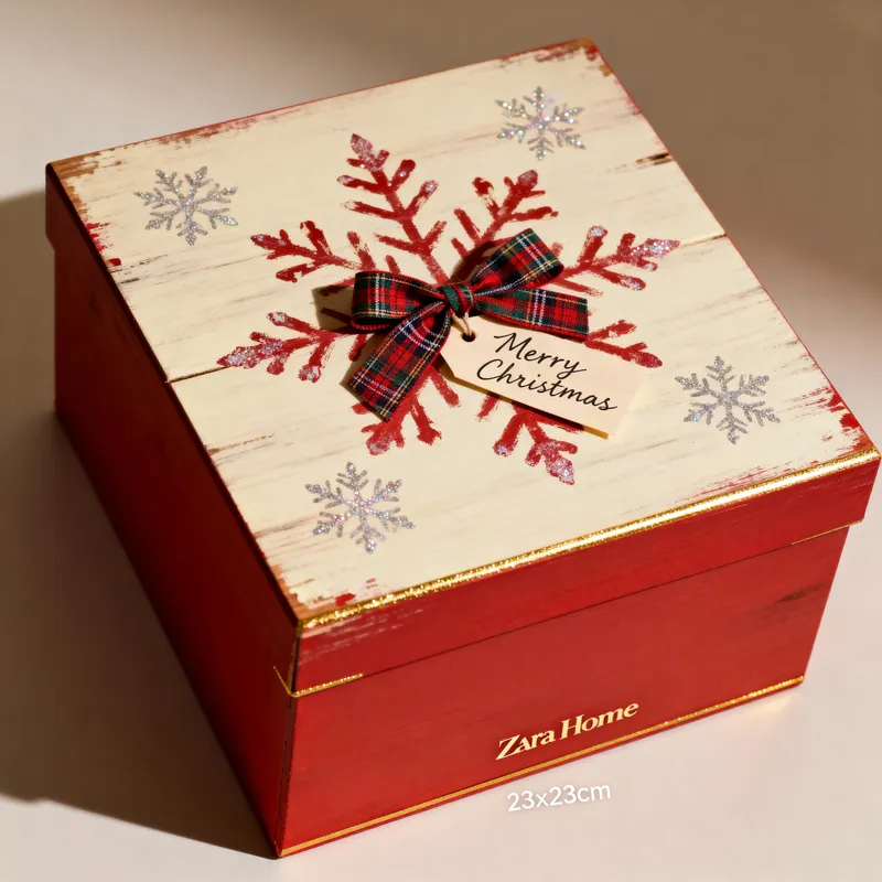 Charming 23x23 cm DIY Christmas Box Charming 23x23 cm DIY Christmas Box