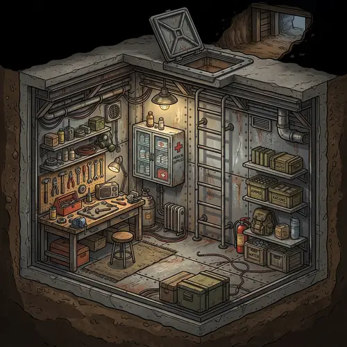 Isometric Subterrain Bunker Design