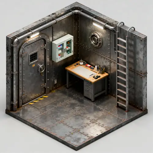 Isometric Subterrain Bunker Design