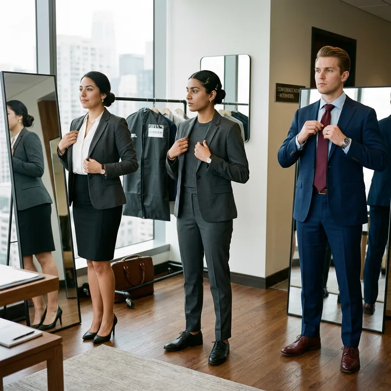 Modern Interview Attire Featuring Diverse Styles