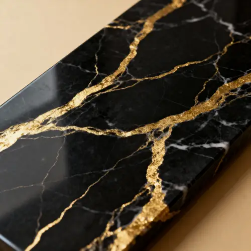 Black and Gold Marble Instagram Background