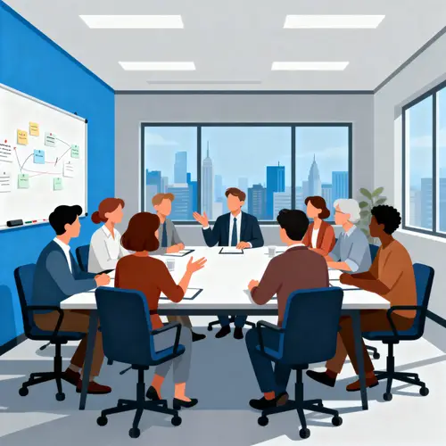 Diverse Focus Group Discussion in Conference Room