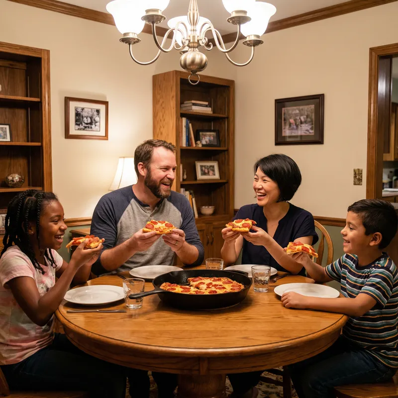 Happy Family Pizza: Multicultural Mealtime Joy