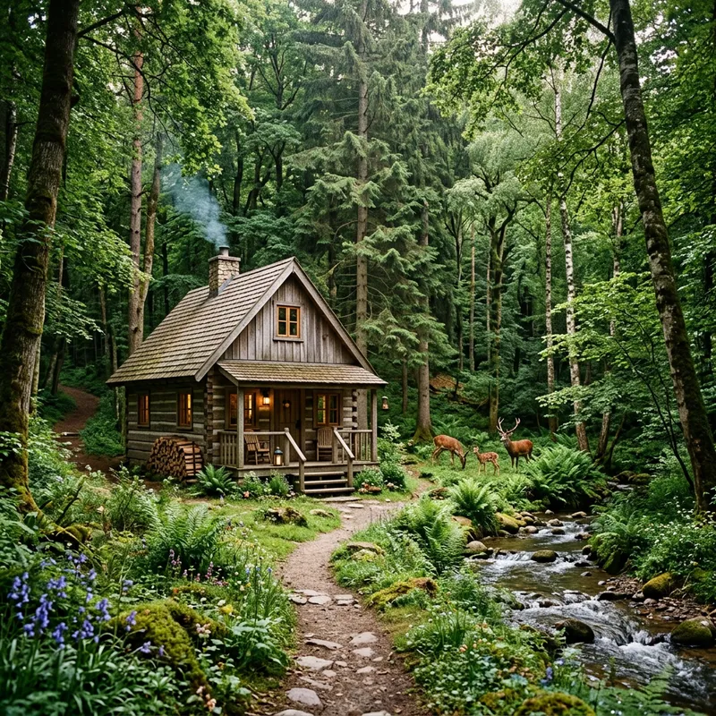 Tranquil Forest House Retreat | Secluded Rustic Charm