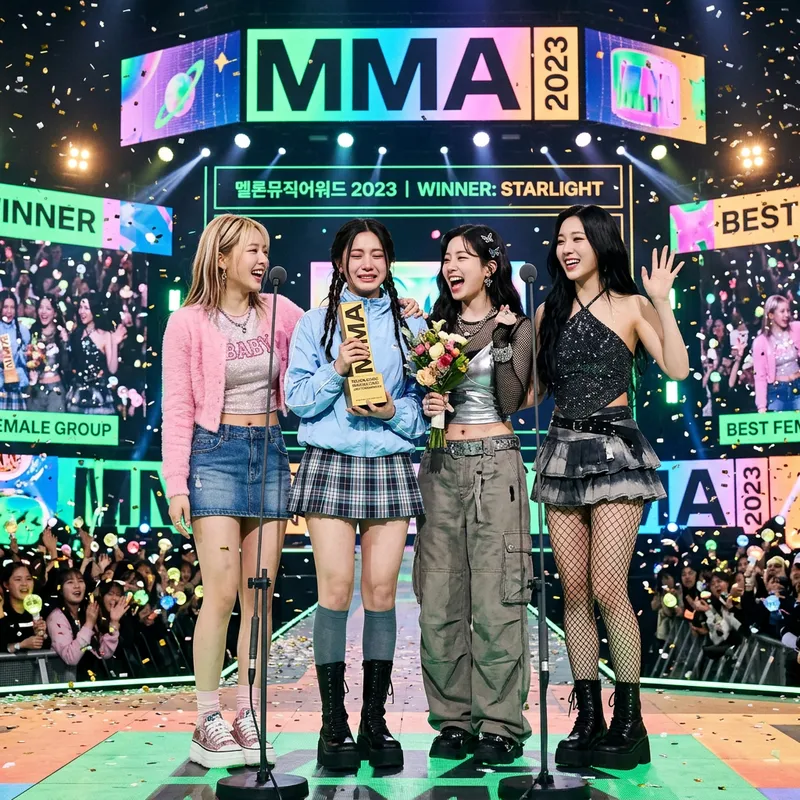 K-pop Y2K Fashion: 4 Women Win at MMA Awards