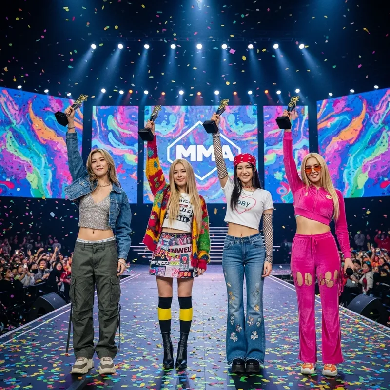 K-pop Y2K Fashion: 4 Women Win at MMA Awards
