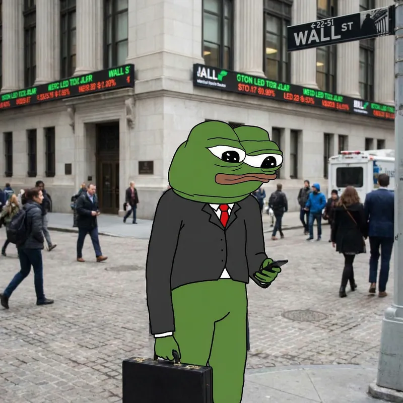 Apu Apustaja Frog on Wall Street | Stock Market Fun