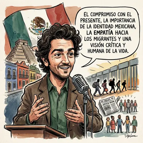 Diego Luna's Political Caricature: Identity & Empathy