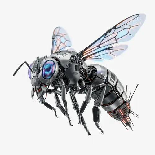 Innovative Robot Bee with Nanogrip Incisors and Quantum Vision Eyes