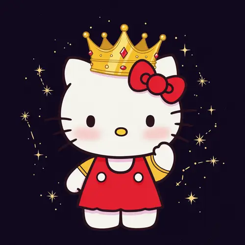 Hello Kitty with Scorpio Crown - Cute Collectible