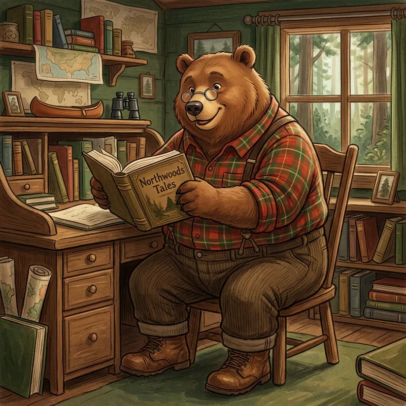 Digital Art - Overweight Anthropomorphic Brown Bear