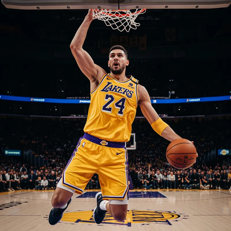 Realistic Lakers NBA Player Image