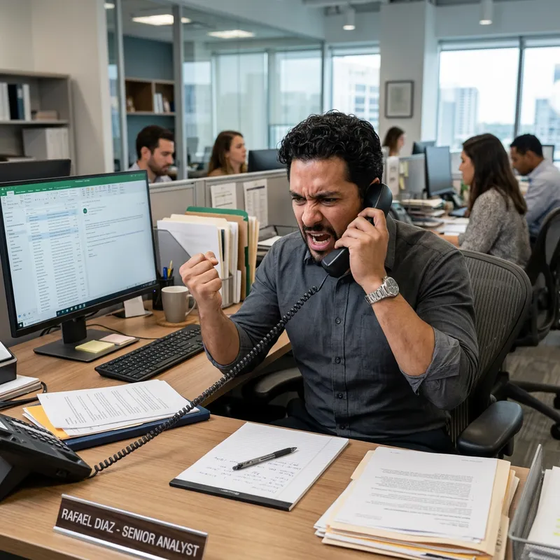 Frustrated Hispanic Professional Man Yelling at Desk Frustrated Hispanic Professional Man Yelling at Desk