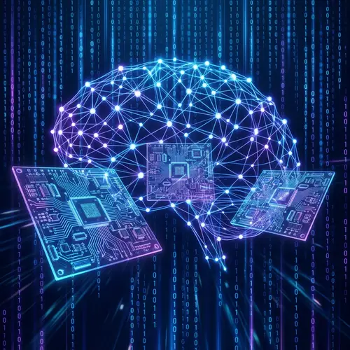 Captivating AI-themed Background for Teams