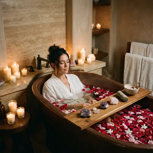 Sacred Ritual Bathing Experience in Rose Petals