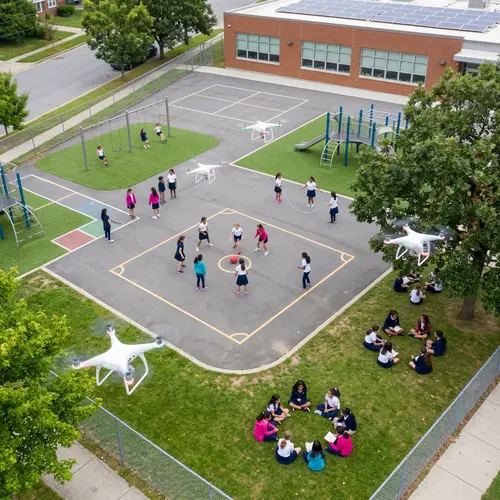 Innovative School Supervision with Drones for Student Safety