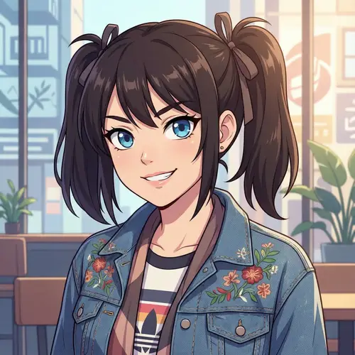 Stylish Anime Trans Girl Character Design