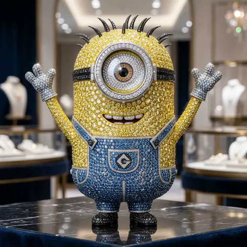 Diamond-Covered Minion: Sparkling Perfection