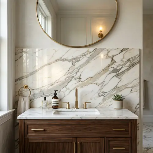Luxurious Marble Vanity Backsplash for a Stylish Look