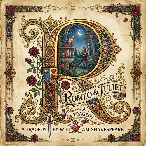 Romantic Letter R Font for Romeo and Juliet