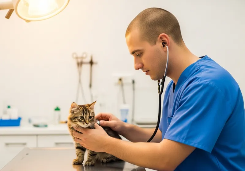 Veterinary Student in Blue Scrubs - Future Vet