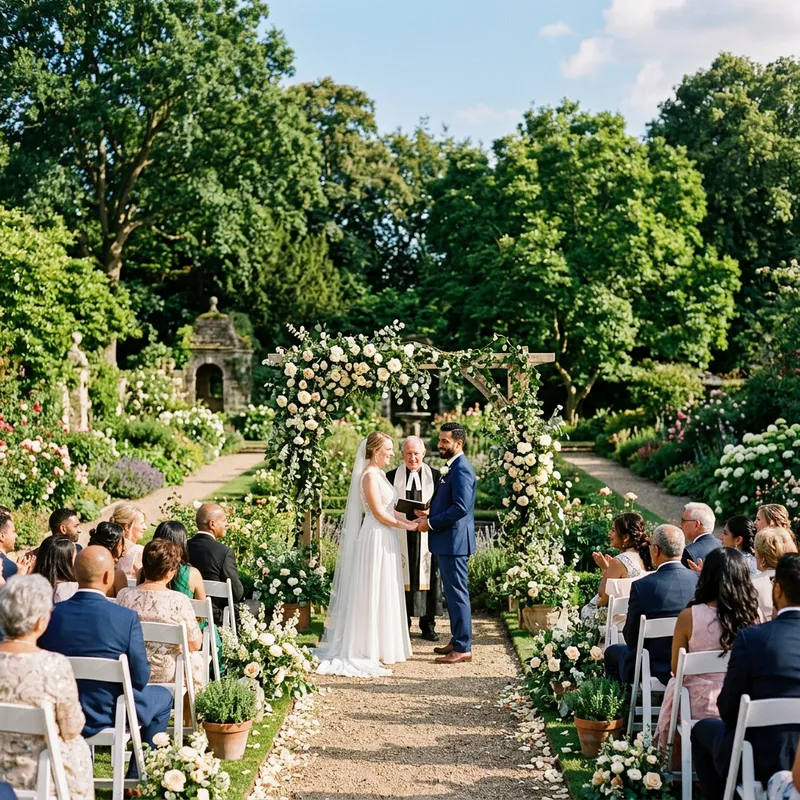 Whimsical Garden Wedding Ceremony | Joyful Celebration of Love