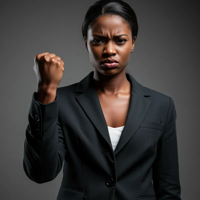 Empowered Black Woman in Business Suit