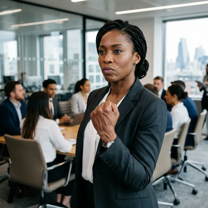 Empowered Black Woman in Business Suit
