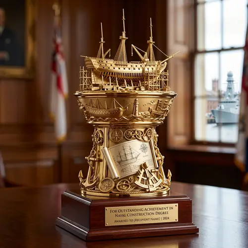 Topper Trophy - Naval Construction Degree Achievement