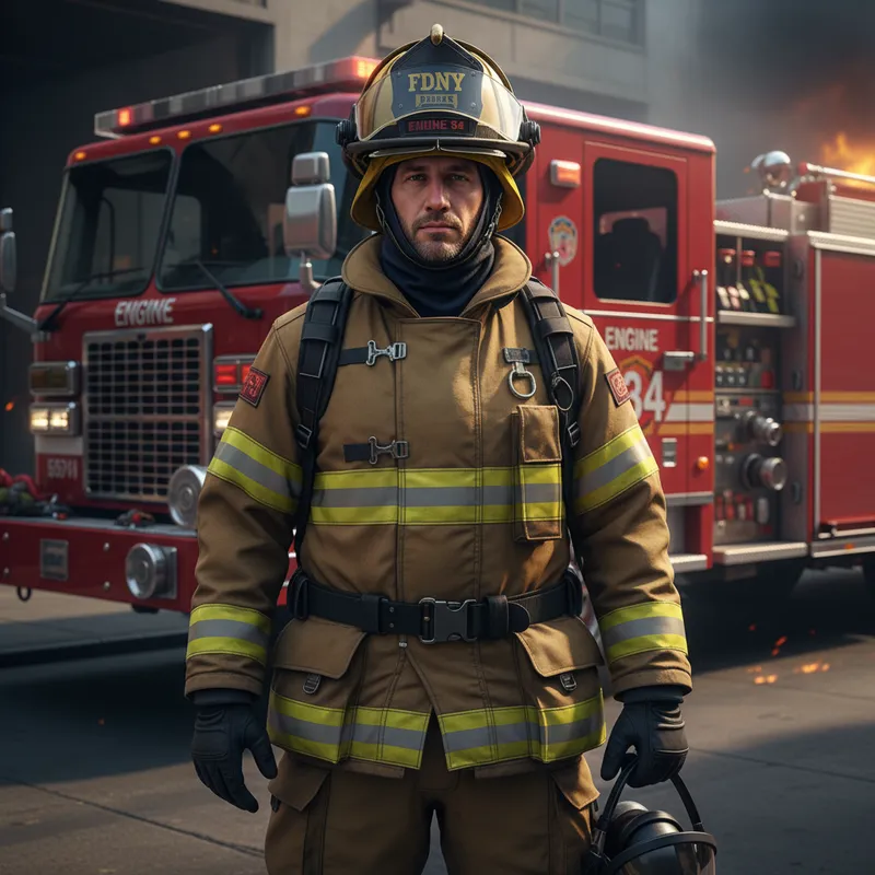 Professional Firefighter Photo