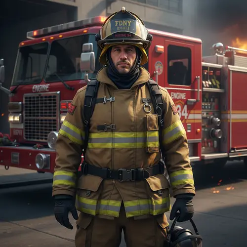 Professional Firefighter Photo