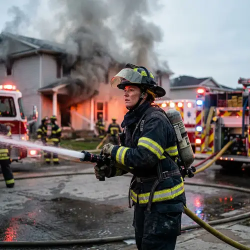 Courageous Firefighters: Heroes in Action