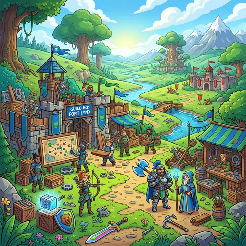 Online Multiplayer Gaming Wallpaper - Strategy & Teamwork