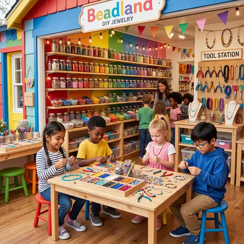 Colorful Miniature DIY Bead Jewelry Store | Handmade Creations