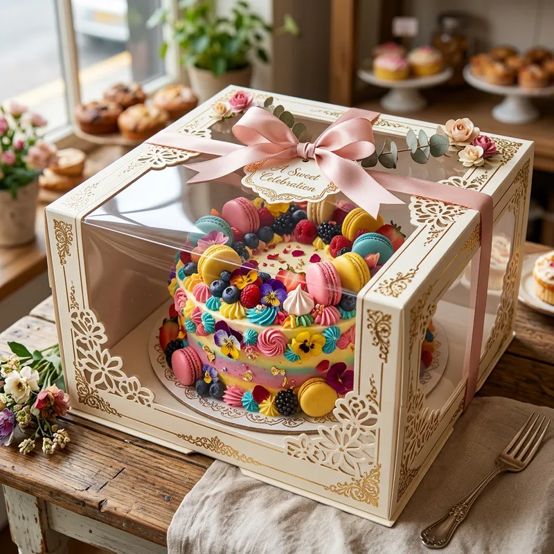 Colorful Cake in Box | Tasty Decorations